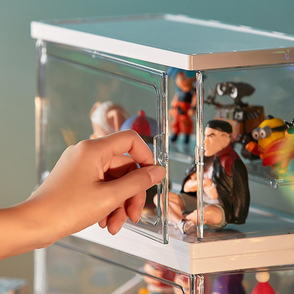 Прозрачная акриловая стойка-витрина для хранения blind box (сюрприз-боксов) для кукол ручной работы, коробка для демонстрации кукол Bubble Mart
