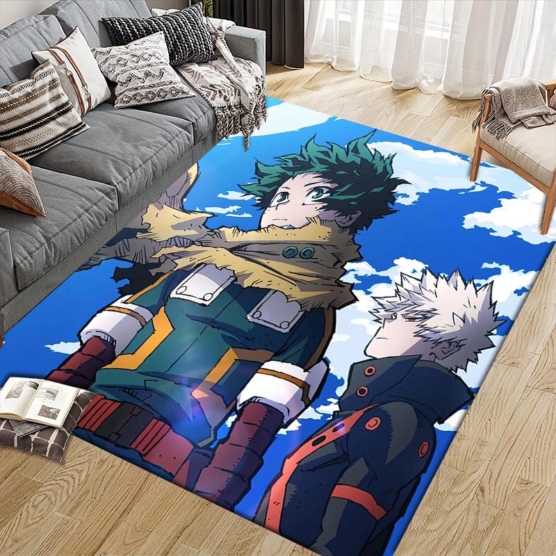 Коврик My Hero Academia Деку и Бакуго, Мягкий ковер для фанатов MHA, Идеальный подарок.chl
