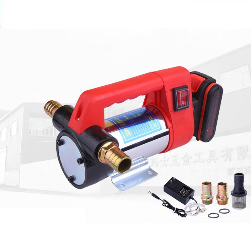 Бытовой аккумуляторный маслонасос Ручной промышленный электрический масляный насос Портативный самовсасывающий дизельный насос