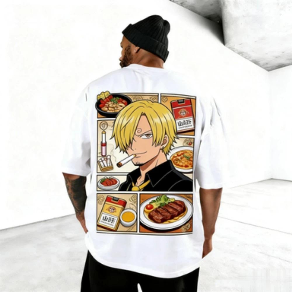 2026 New 'One Piece' Anime Print Short Sleeve T-Shirt Unisex T-Shirt Men's Top Summer T-Shirt Y2K Style Street Wear