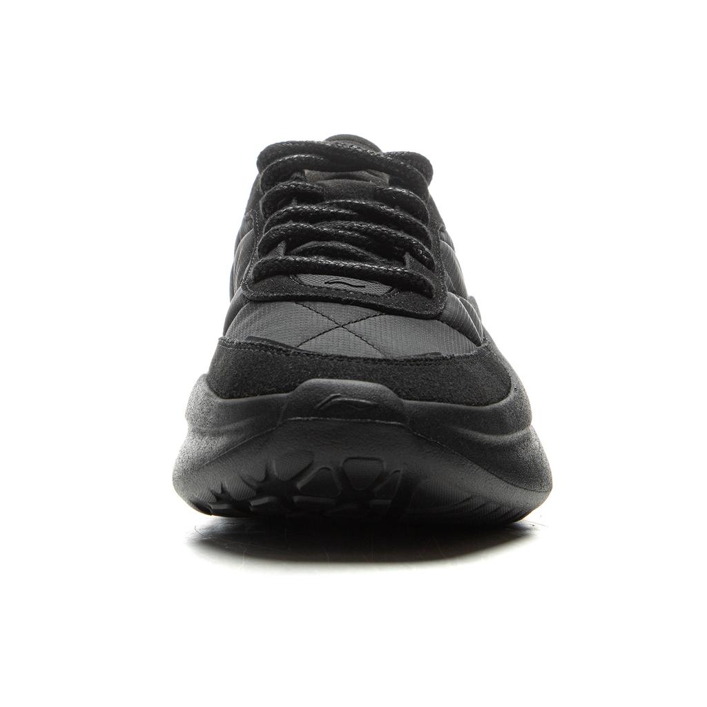 Li Ning Cloud Wave Кружево Амортизация Нескользящие Износостойкие Легкие Низкие Повседневные Туфли Мужские Черные AGLU299-2