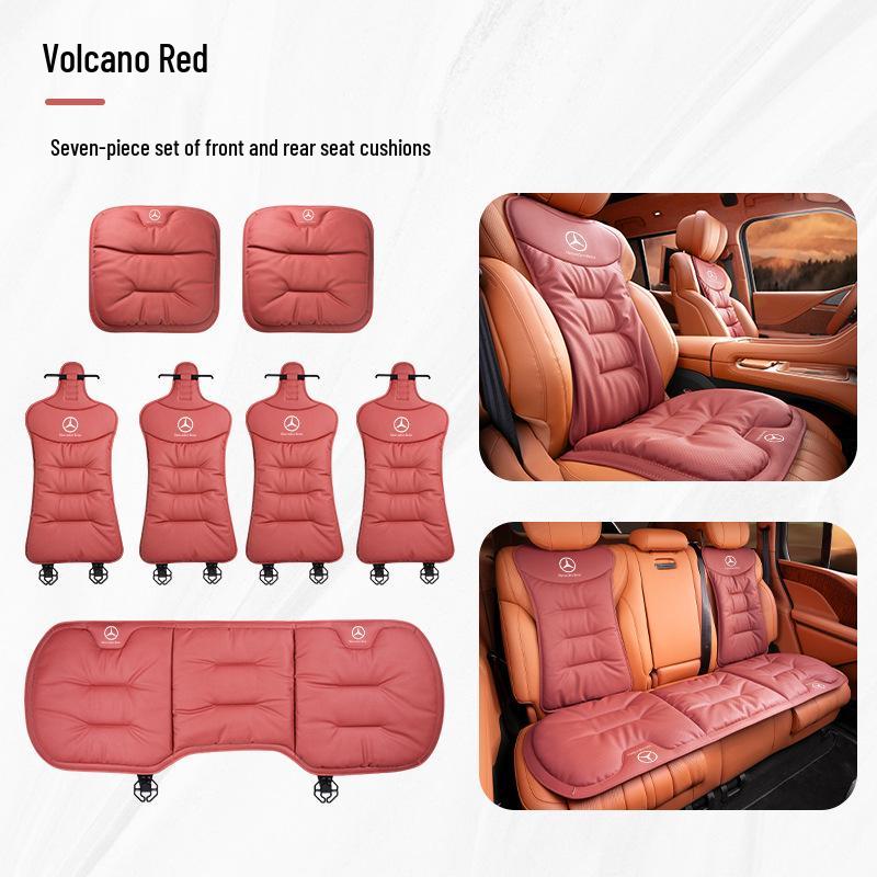 Всесезонные чехлы на сиденья автомобиля из кожи наппа для Mercedes-Benz, BMW, Tesla и Volkswagen - Мягкие для лета