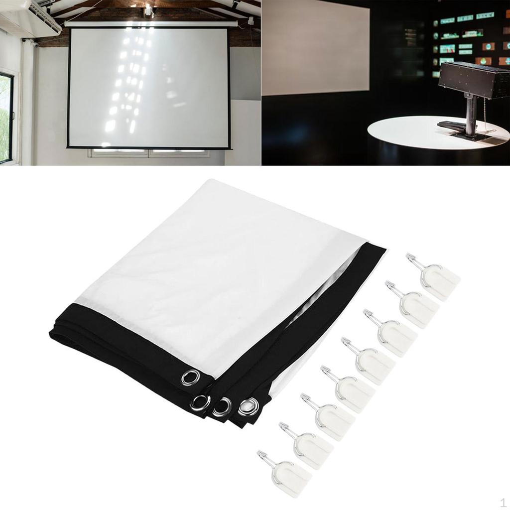 16:9 экран проектора проекционный занавес белая 3D пленка портативная для