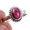 Подарочное кольцо из чистого серебра 925 пробы с натуральным гранатом, размер 6 Z9A63