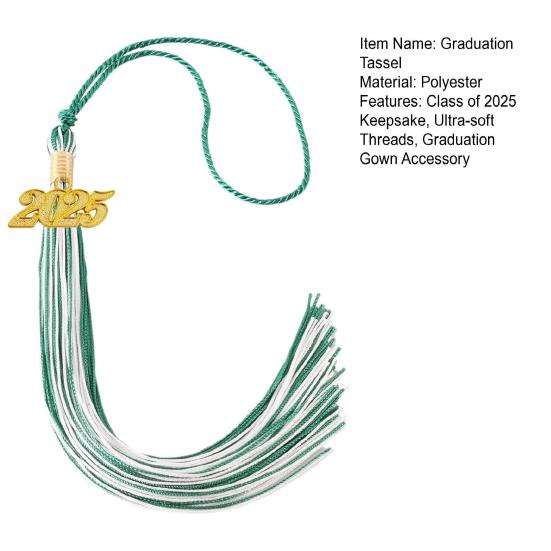 Выпускная кисточка 2025 года 9-дюймовая кисточка с подвеской 2025 года Стандартная кисточка Памятный подарок для выпускных церемоний Фотографии