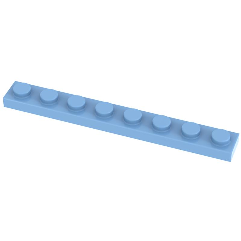 Funbrick 50 шт. Пластина 1x8 3460 Совместимая с Известными Строительными Блоками MOC DIY Классические Игрушечные Кирпичики