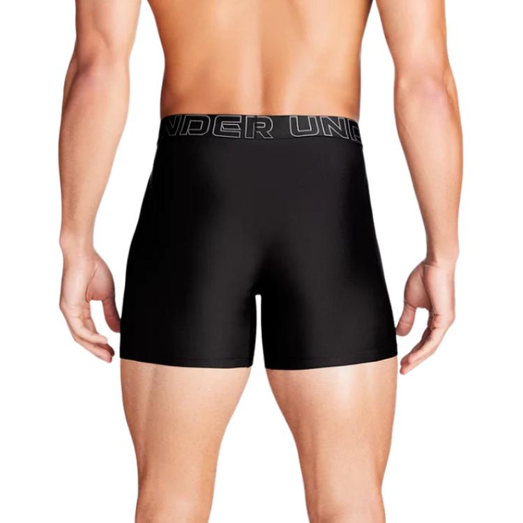 Under Armour Мужское нижнее белье Боксеры 6" Удобные Мягкие Дышащие 3 шт. Черный 1383878-001
