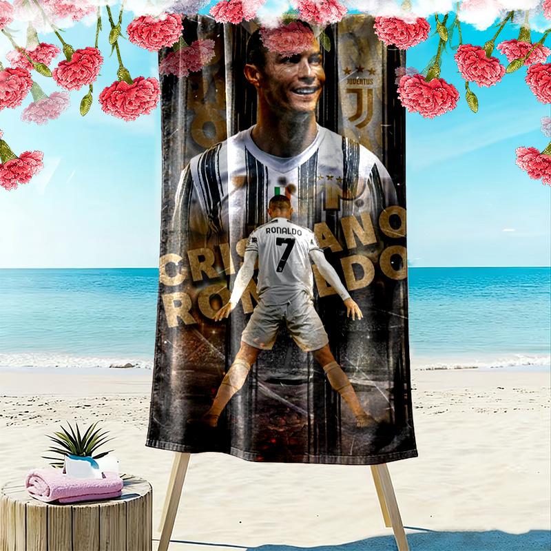 CR7's Legacy beach towel Beach towel for vacation photos beach seaside quick-drying swim towel Outdoor pool towel Travel and vacation towels Comfort