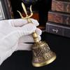 Бронзовый Ручной Колокольчик Тибетский Стиль Алмазный Пестик Метод Медный Колокольчик Резные Санскритские Украшения Непальской Работы Ручной Колокольчик