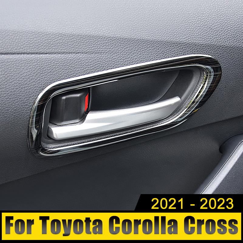 Car Accessories For Toyota Corolla Cross XG10 2024 2024 2024 Hybrid Stainless Inner Door Handle Bowl Cover Trim Case Stickers