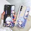 Genshin Impact Games Phone Case For Samsung Galaxy S22 S9 Plus S8 S20 Fe S21 5g S10e S10 S23 Ultra Square Liquid Cover Soft