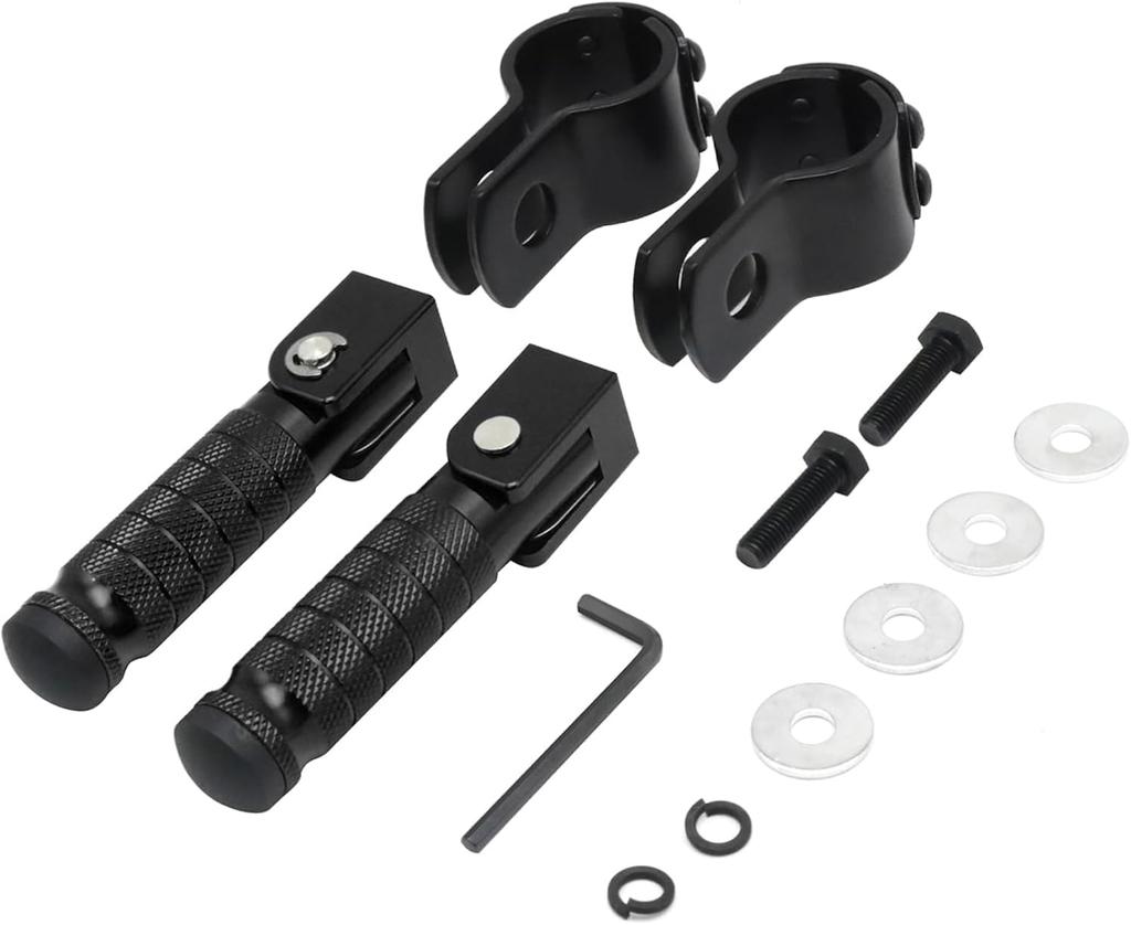 Подставка для ног мотоцикла, универсальная металлическая педаль для мотоцикла, складная подножка, противоскользящие складные педали для велосипеда, скутера, мотоцикла