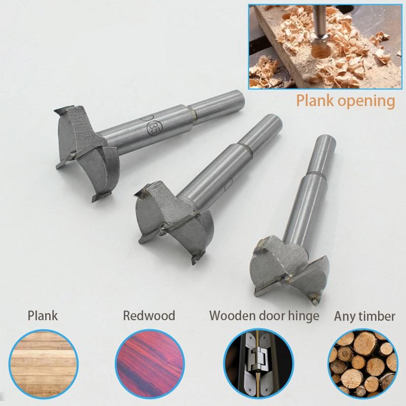 Durable Forstner Wood Boring Hole Saw Auger Opener Triangular Cutter Tool Drill Bit With High Hardness