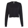 Bella + Canvas Womens/Ladies Fleece Crew Neck Crop Top