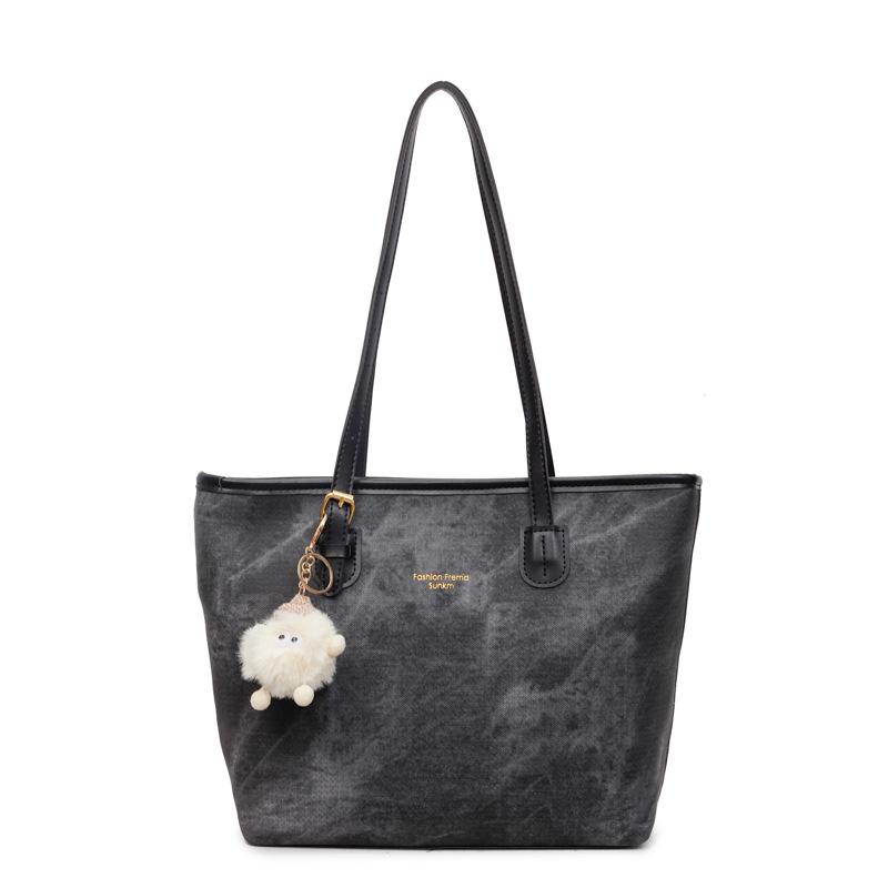 Универсальная сумка женская большой вместимости новая летняя повседневная на плечо текстурная сумка-тоут для поездок на работу