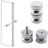 Useful Bathroom Kitchen Hardware Wardrobe Pulls Glass Door Knob Cabinet Handle Shower Door Handle