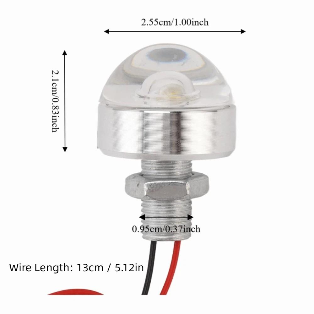 5 Pack 1W LED Deck Lamp DC 12V Mini Embedded Spotlight Low Voltage Landscape Well Lights  Walkway
