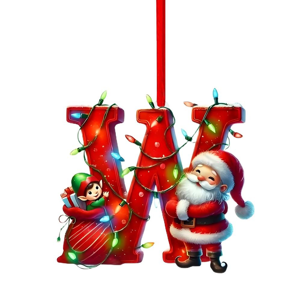 26 Letter,Christmas,Ornaments,Acrylic,1