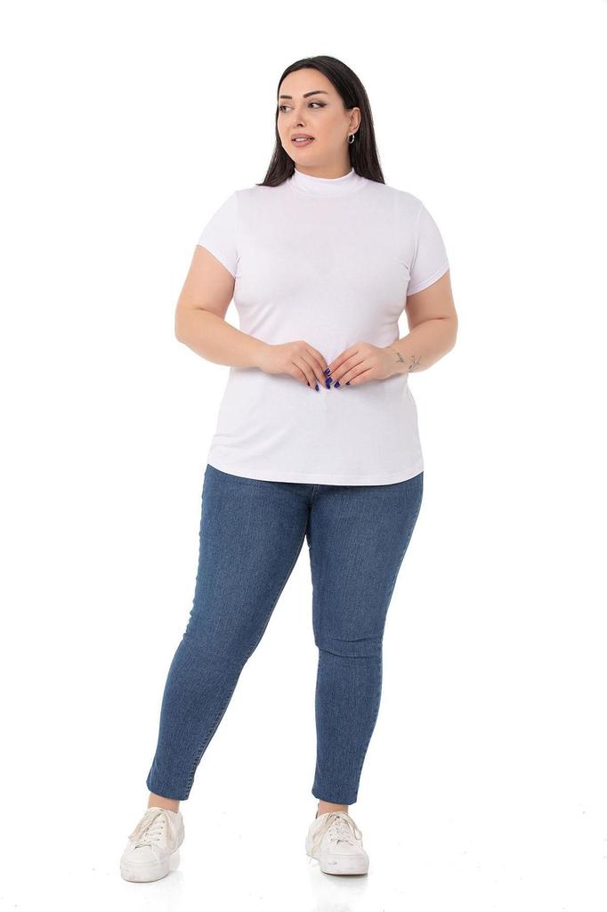 Женский стиль, боди большого размера, боди больших размеров, полуводолазка с коротким рукавом, вискозное боди изумрудного цвета