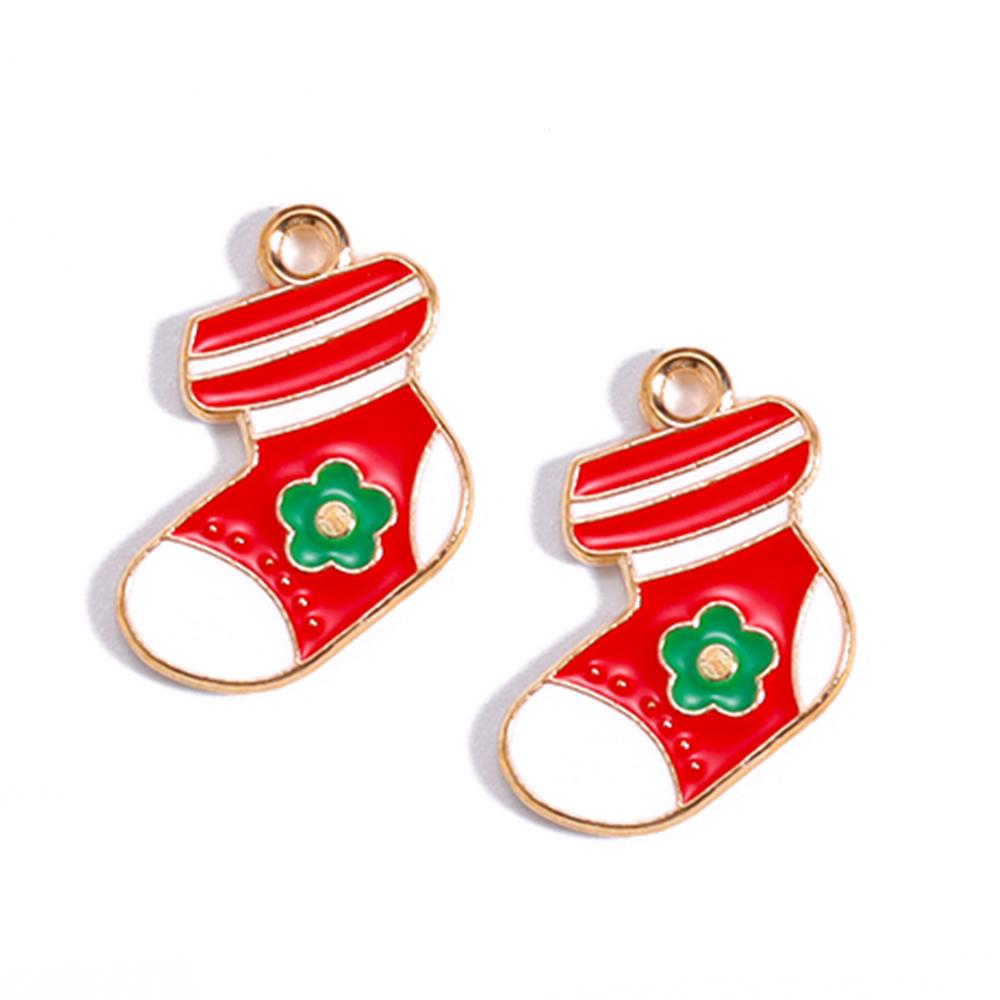 Эмаль Рождественские Подвески Рождественский Подарок Олень Снеговик Санта-Клаус Подвеска для самостоятельного изготовления ожерелья Серьги Ювелирные Изделия Аксессуары