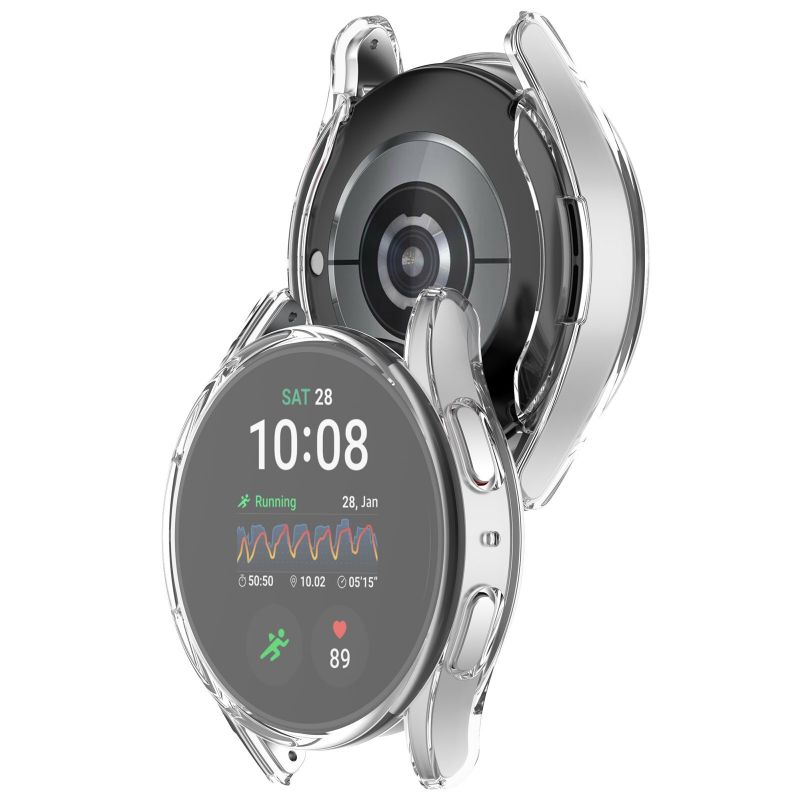 Чехол с покрытием для Samsung Galaxy Watch 7 40 мм 44 мм, ремешок для часов Samrt, полный бампер, защитный чехол из ТПУ, защитный экран