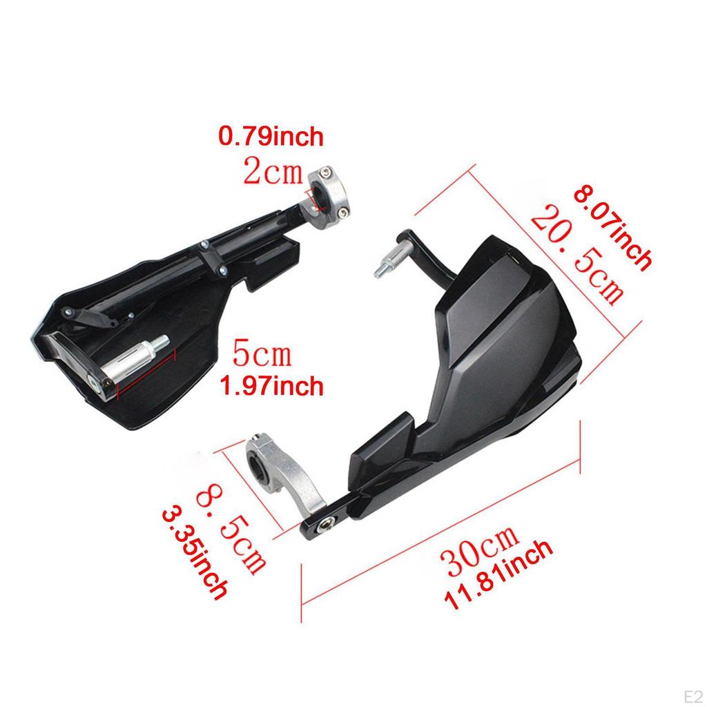 2Pcs Motorcycle Handlebar Hand Protection Handguards Riding Repair Aluminum Alloy