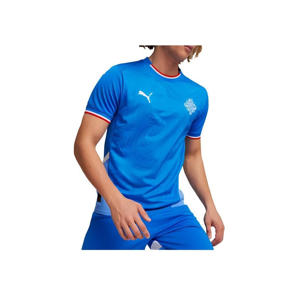 Puma Iceland National Team Home Fan Version Jersey Men Tops Racing-Blue 773951-01