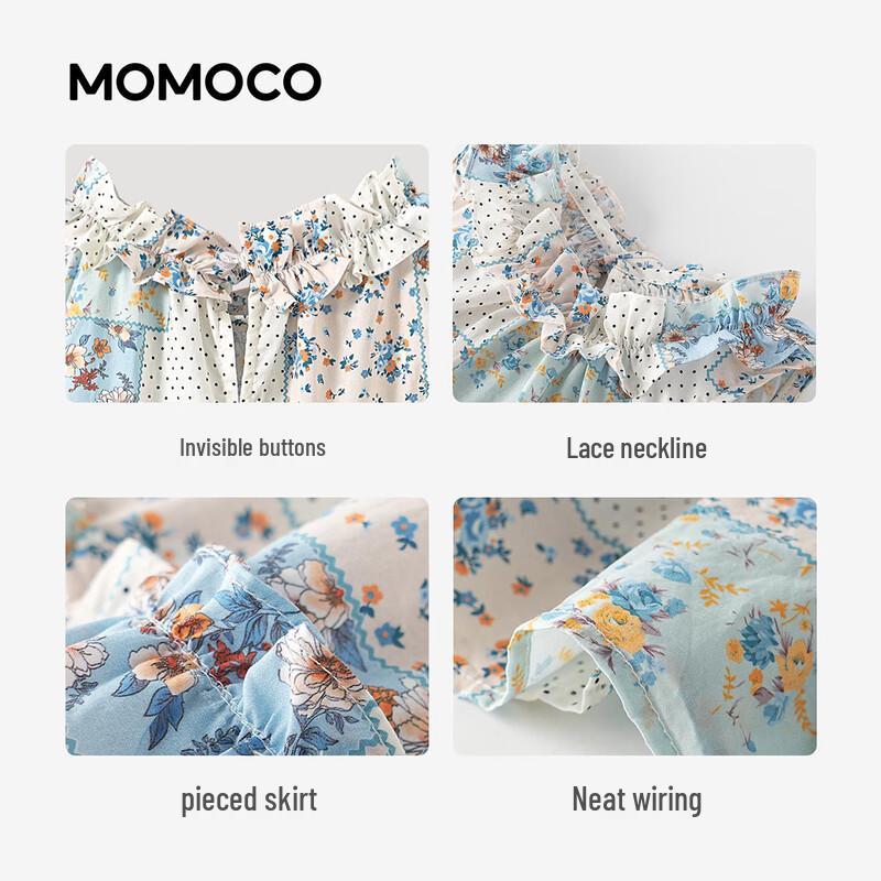 Повседневное платье без рукавов для девочек MOMOCO