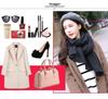 New Women's Korean Style Solid Color Knit Scarf Shawl for Autumn Winter
