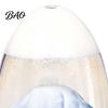 Gift for Holiday Birthday Volcano Eruption Liquid Motion Timer, Egg?Shaped Floating Sand Hourglass, Transparent Acrylic Sculpture Desktop