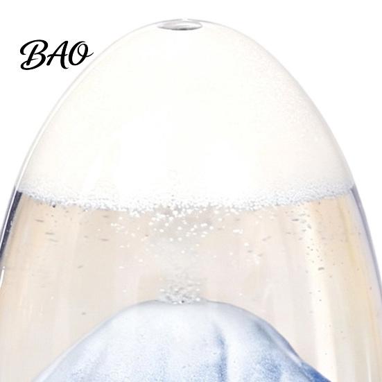 Gift for Holiday Birthday Volcano Eruption Liquid Motion Timer, Egg?Shaped Floating Sand Hourglass, Transparent Acrylic Sculpture Desktop