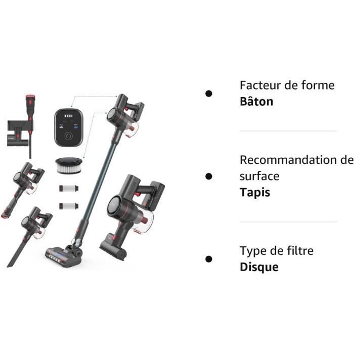 Беспроводной пылесос - Redkey - P9 - 30000 Па - 8 в 1 - Время работы 60 мин