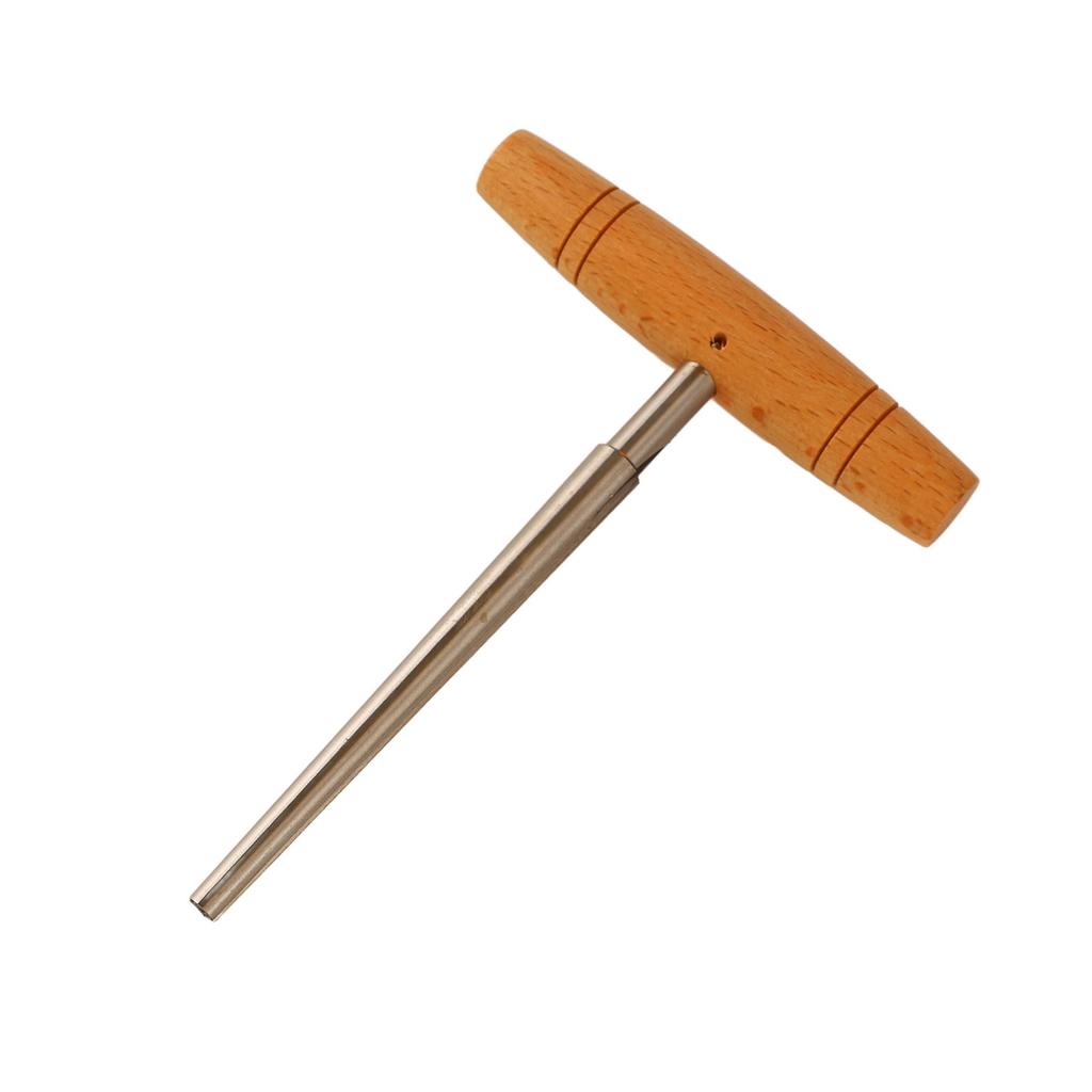 Guitar Pin Hole Reamer Handheld End Peg Hole Reamer Reaming Cutting Tool with Solid Wood T Handle