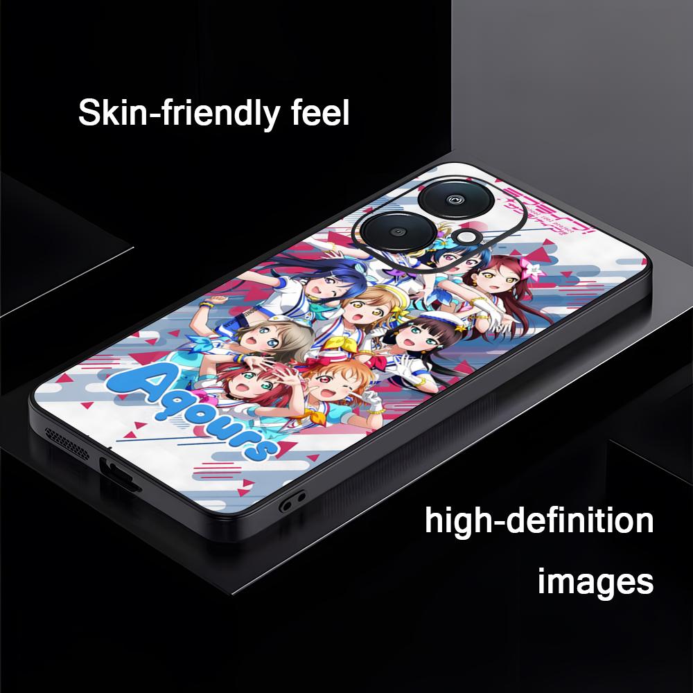 Популярный аниме чехол LoveLive для Xiaomi Redmi 14C 13C 12C Note14 13 12 11 10 Pro Plus S Мягкий черный чехол для телефона
