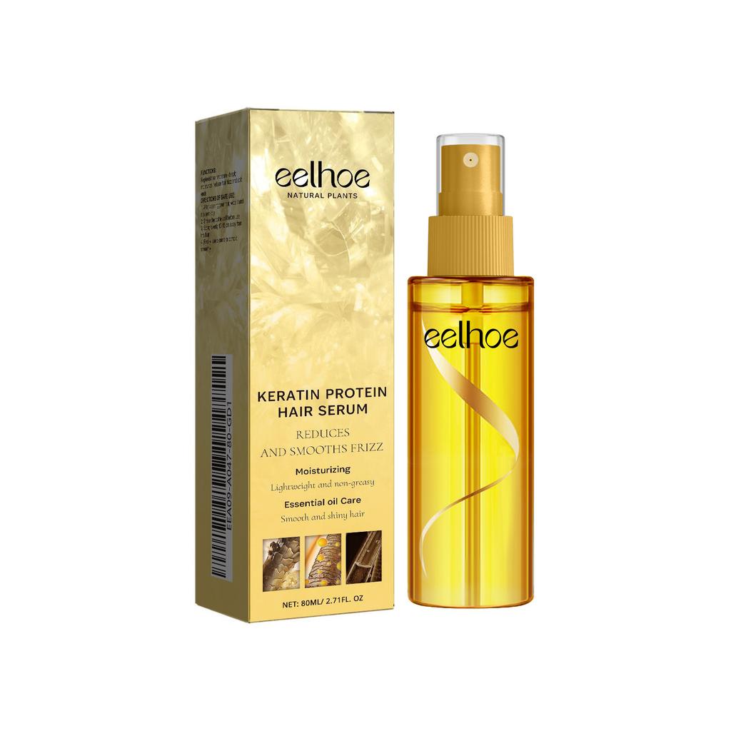 EELHOE Keratin Hair Repair Spray Smoothing Leave-in Conditioner Anti-Frizz Treatment Damaged Hair Care Moisturizing 200ml
