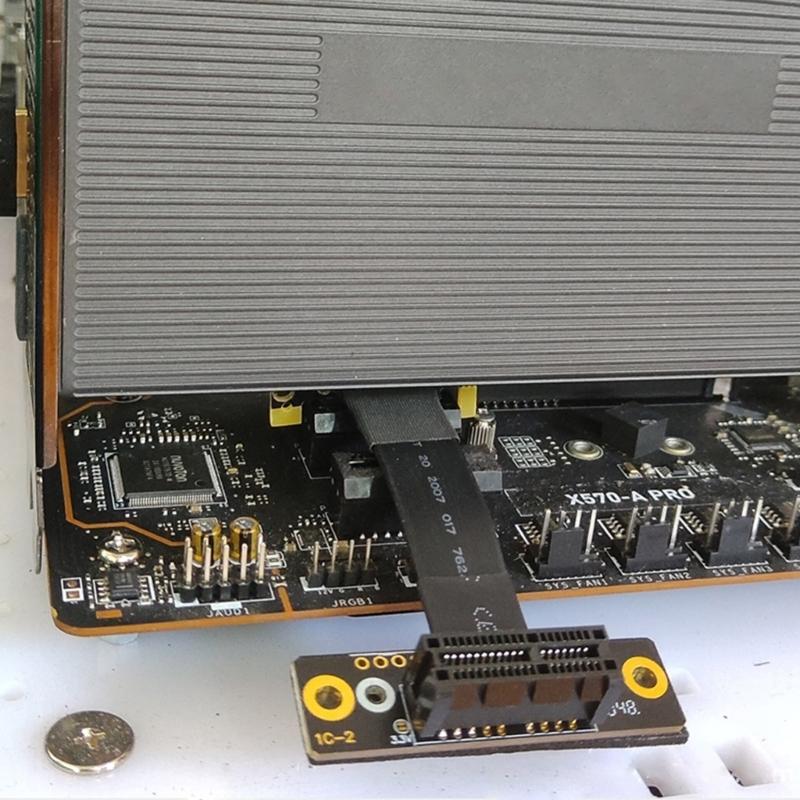 Fast Speed PCIE3.0 1x Extension Cable Supporting Full Bandwidth Data Transfer for Graphics Networking and Sound Cards