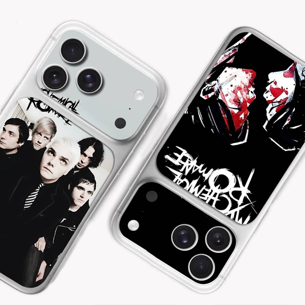 My Chemical Romance Рок-группа Современный Стиль Наклейка на Заднюю Панель Защитная Обложка Кожа для IPhone 17 Pro 17 Pro Max