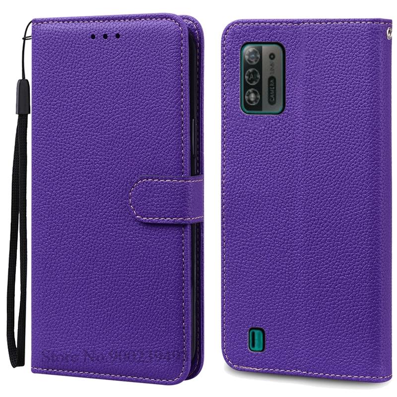 Чехол A52 Lite для ZTE Blade A52 Lite, мягкий силиконовый кожаный чехол-кошелек, чехол для ZTE Blade A52 Lite, чехол из ТПУ, задняя крышка Etui