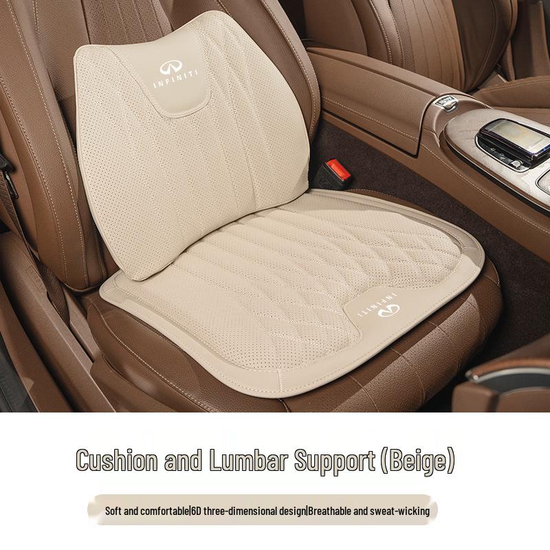 All-Season Seat Cushion with Integrated Lumbar Support for Infiniti Q50L/QX50/QX60/Q70L