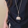 Pendant Hanging Neck Coin Purse Necklace Leather Women Necklace New Headphone Bag  Women