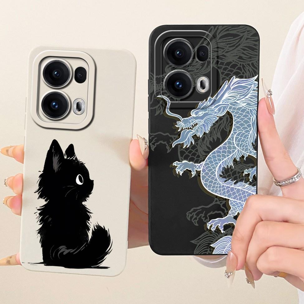 Чехол для Oppo Reno 13 Pro Силиконовый Роскошный Модный Крутой Кавайный Милый Расписной Чехол для Oppo Reno13 Pro CPH2697 PKK110 Корпус