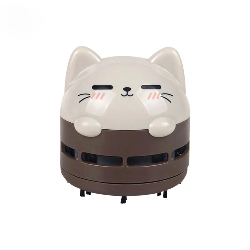 Мини Ручной Настольный Пылесос Портативный USB Перезаряжаемый Пылесос Мультяшная Форма Крошки Ластик Перхоть Конфетти Чистящая Щетка