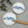 Waza No Kura Kutani Ware Auspicious Small Plates with Yamasparrow Design (Set of 2) Ceramic Small Plates, Side Plates, Brand Name Japanese Tableware