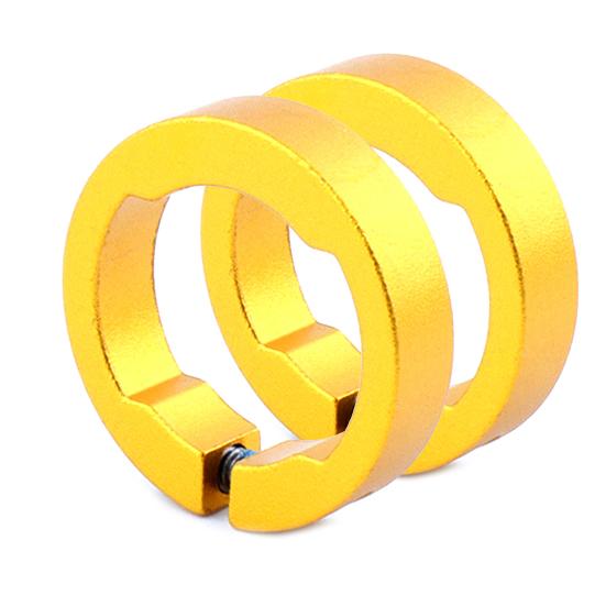 2 шт. Сменные алюминиевые сплавные велосипедные грипсы, ручки, стопорные кольца для МТБ