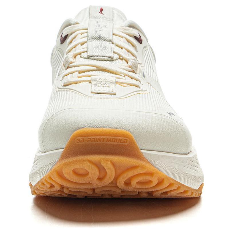 Li Ning SOFT PLUS Амортизация Нескользящие Износостойкие Легкие Низкие Повседневные Кроссовки Мужские Бежевый Белый Красный AGLV003-1