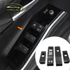 ABS Carbon Car Accessories For Toyota Highlander Kluger  2022 Door Window Glass Lift Control Switch Panel  Cover Trim
