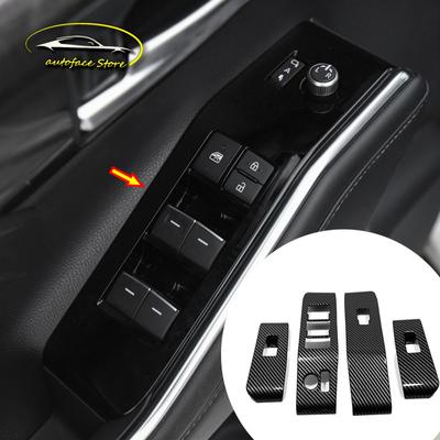 ABS карбоновые автомобильные аксессуары для Toyota Highlander Kluger 2022, дверное окно, стекло, подъемный переключатель, панель, накладка