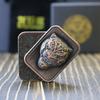 Голова Тигра Fidget Механический Слайдер Магнитная Толкающая Карточка Толкающая Пластина Тактильная Монета Сенсорная Игрушка EDC Металлическая Игрушка для Снятия Стресса