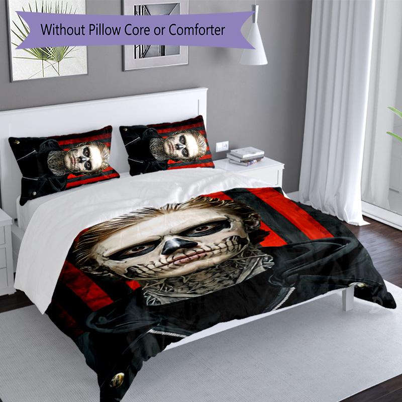 3pcs Evan Peters2 pattern bedding set duvet cover set includes duvet cover &pillowcases, perfect all season bedroom decoration & gift