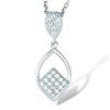 [L7411] - Silver Necklace 'Sissi' Silver White (rhodium-plated) - 20x8 Mm